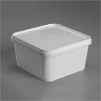1120ml Temper Evident Square White Transparent Container